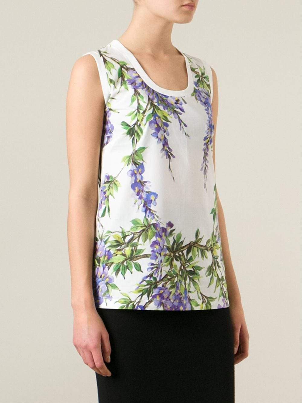 DOLCE & GABBANA-Wisteria Stripe Top-