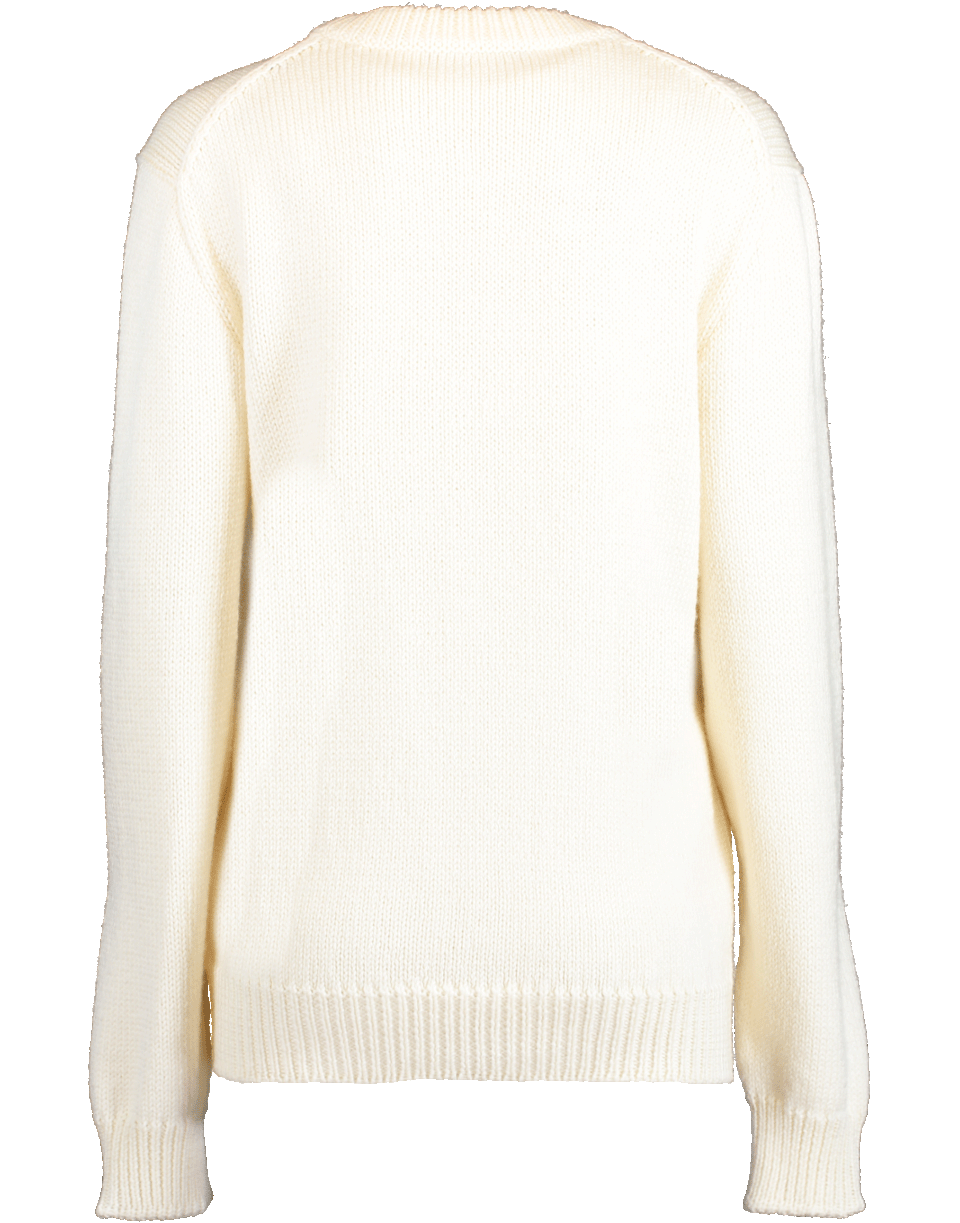 DOLCE & GABBANA-Sunflower Crewneck-WHITE