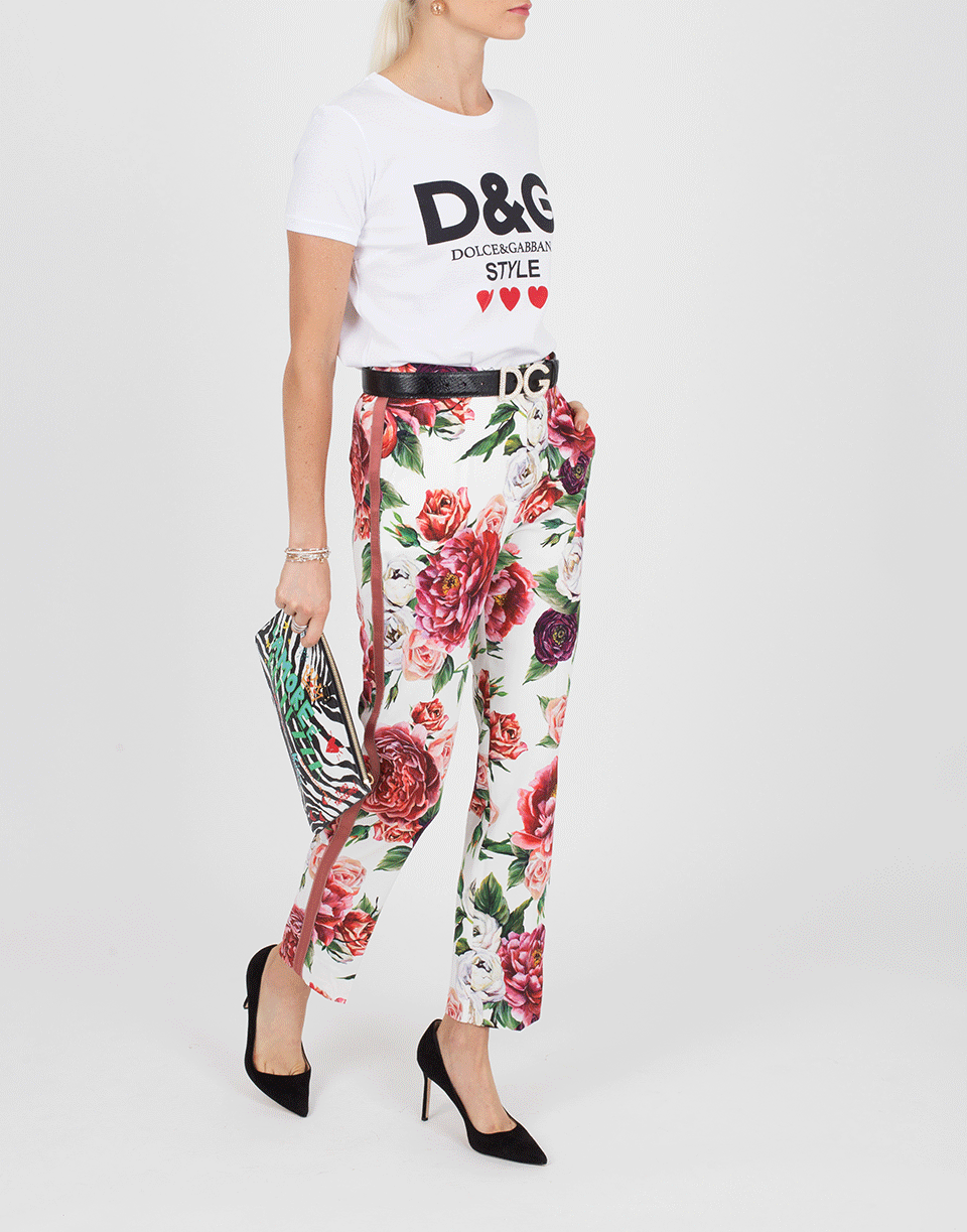 DOLCE & GABBANA-D&G Style Fitted T-Shirt-