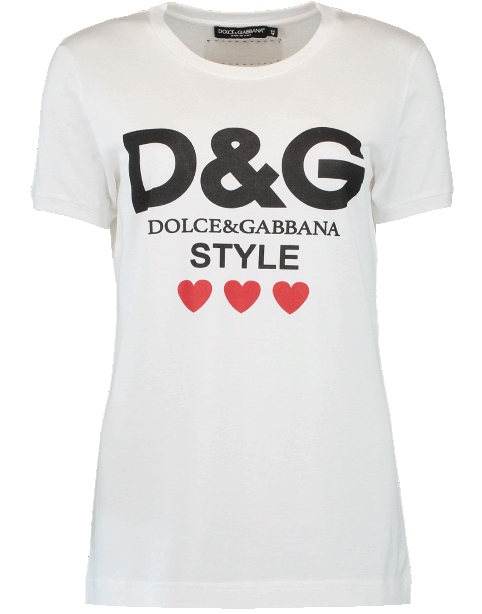 DOLCE & GABBANA-D&G Style Fitted T-Shirt-