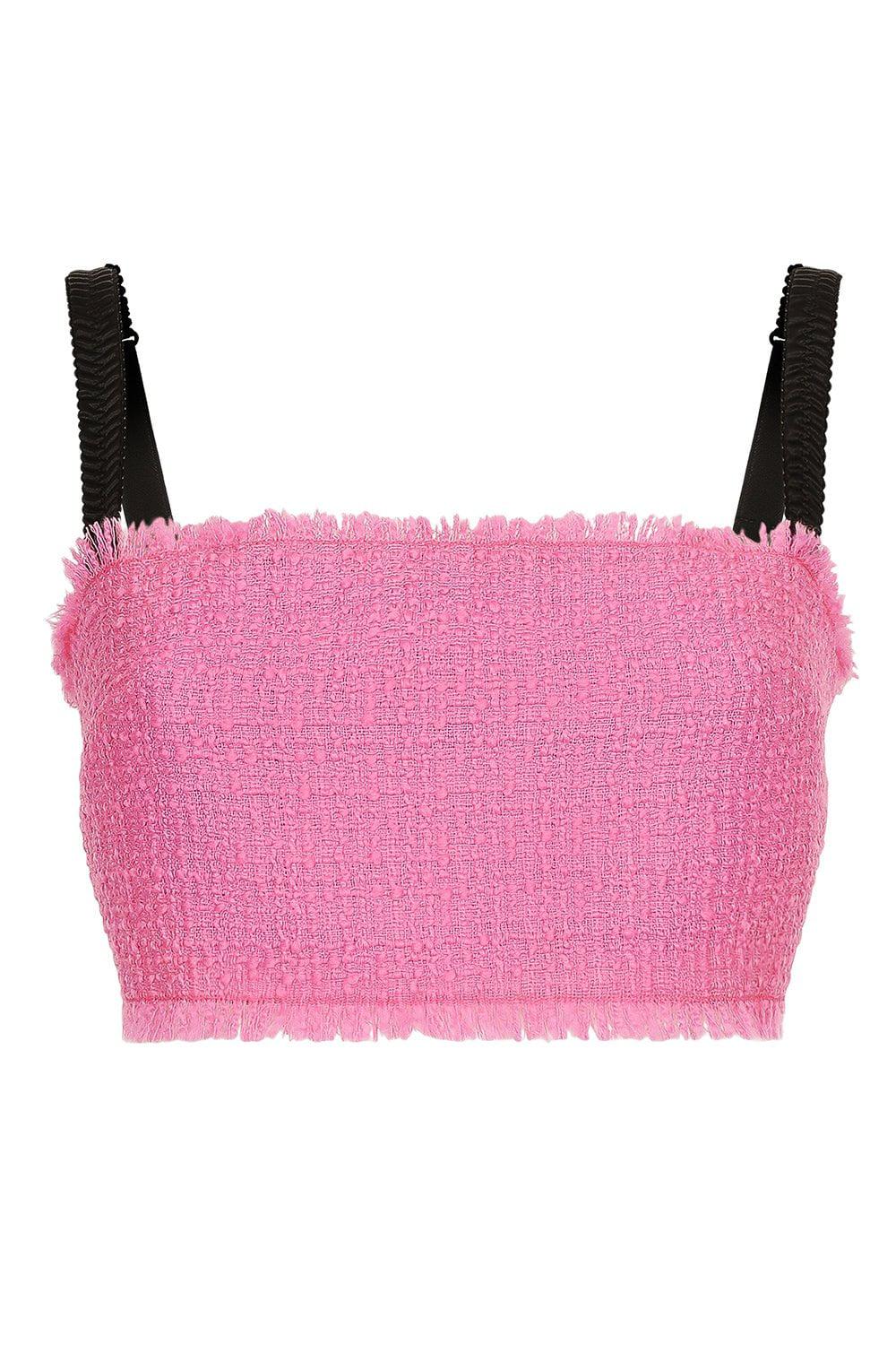 DOLCE & GABBANA-Raschel Crop Top-