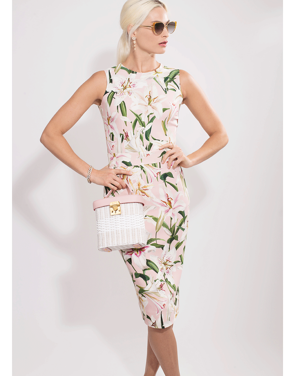DOLCE & GABBANA-Sleeveless Lily Print Top-