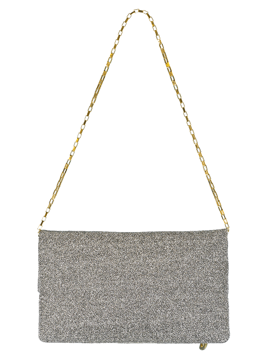 DOLCE & GABBANA-DG Girl Foldover Clutch-SILVER