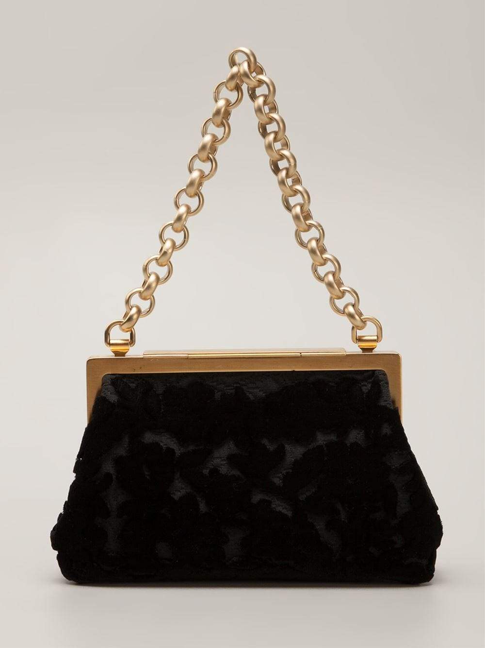 DOLCE & GABBANA-Pouchette With Chain-BLK/BLK