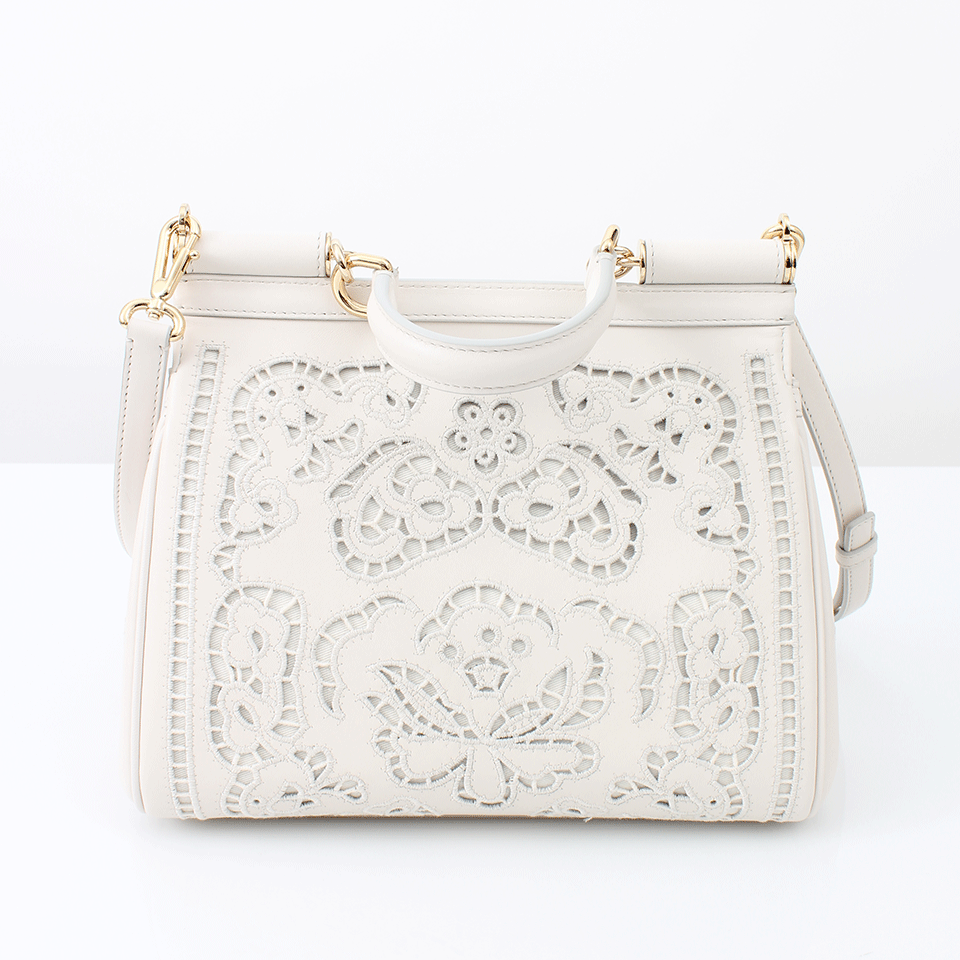 DOLCE & GABBANA-Miss Sicily Laser Bag-89624WHT