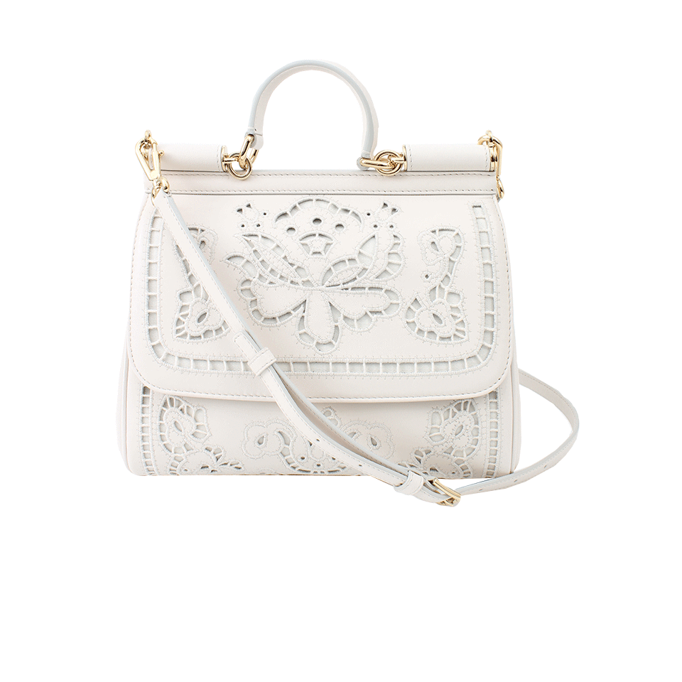 DOLCE & GABBANA-Miss Sicily Laser Bag-89624WHT