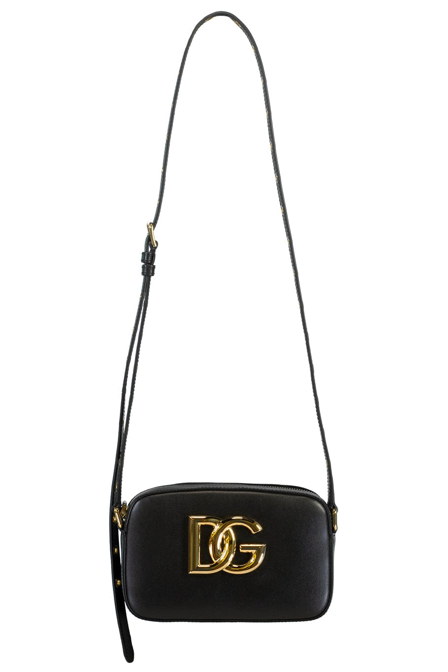 DOLCE & GABBANA-3.5 Leather Cross Body Bag - Black-BLACK
