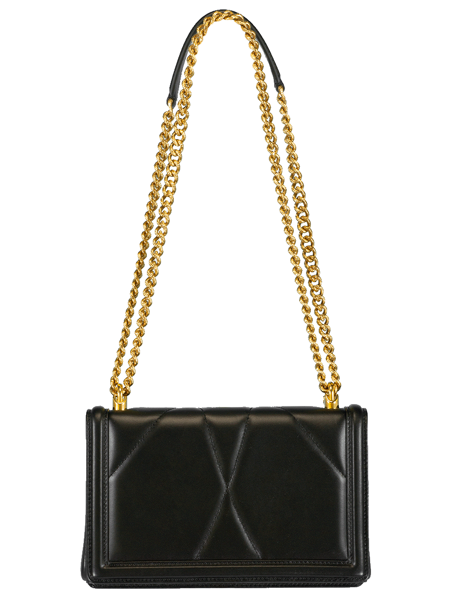 DOLCE & GABBANA-Black Devotion Small Flap Chain Bag-BLACK