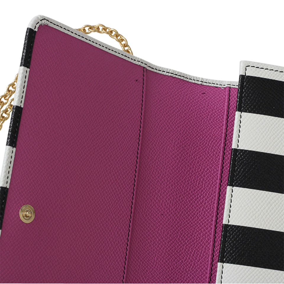 DOLCE & GABBANA-Miss Sicily Crossbody-BLK/WHT