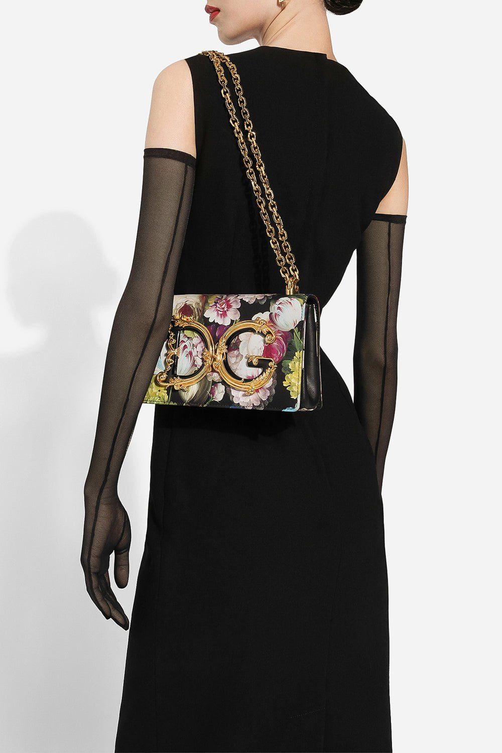 DOLCE & GABBANA-Floral DG Crossbody Bag-FIORENOT