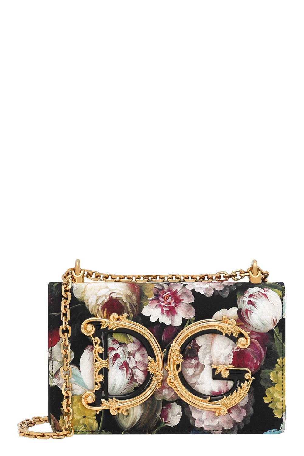 DOLCE & GABBANA-Floral DG Crossbody Bag-FIORENOT