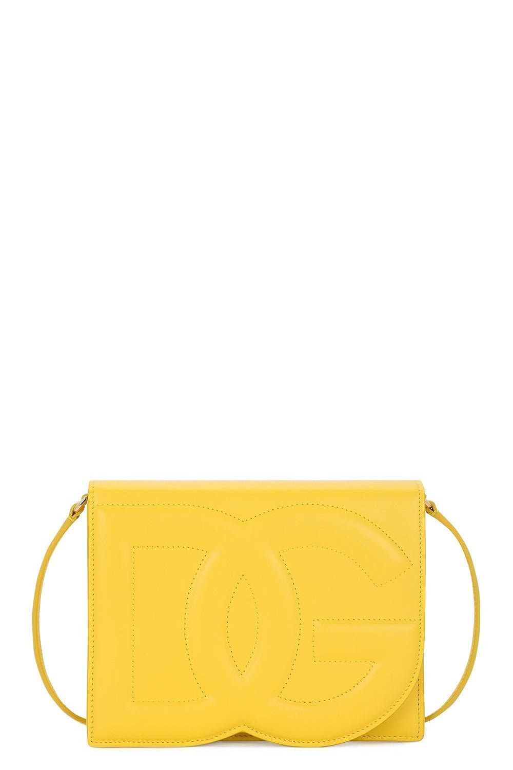 DOLCE & GABBANA-DG Logo Crossbody Bag - Giallo-GIALLO