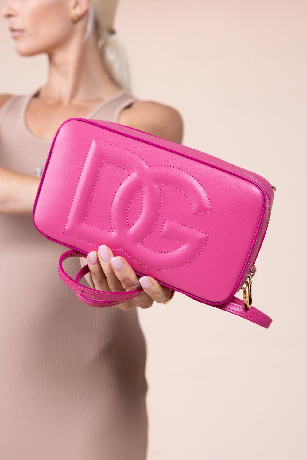 DOLCE & GABBANA-Small DG Logo Camera Bag - Glicine-GLICINE