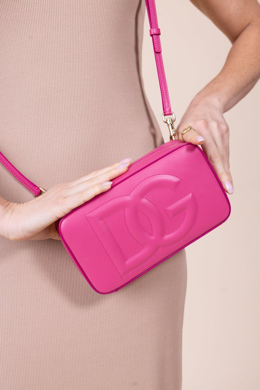 DOLCE & GABBANA-Small DG Logo Camera Bag - Glicine-GLICINE