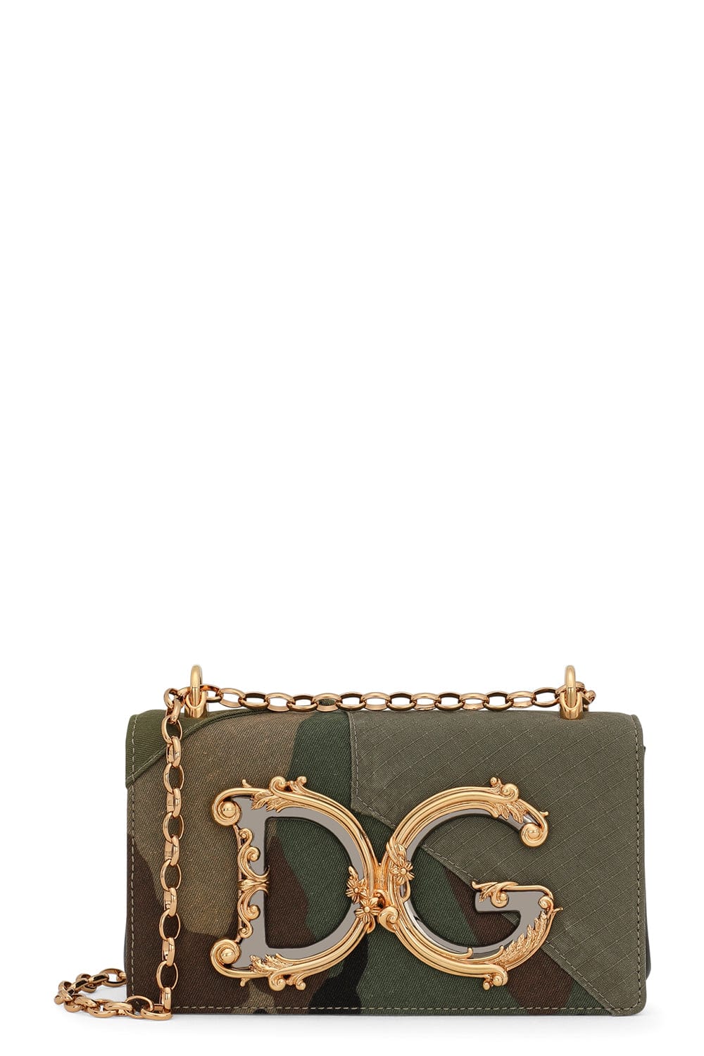 DOLCE & GABBANA-DG Girls Mini Bag-CAMOUFLAGE PATCHWORK