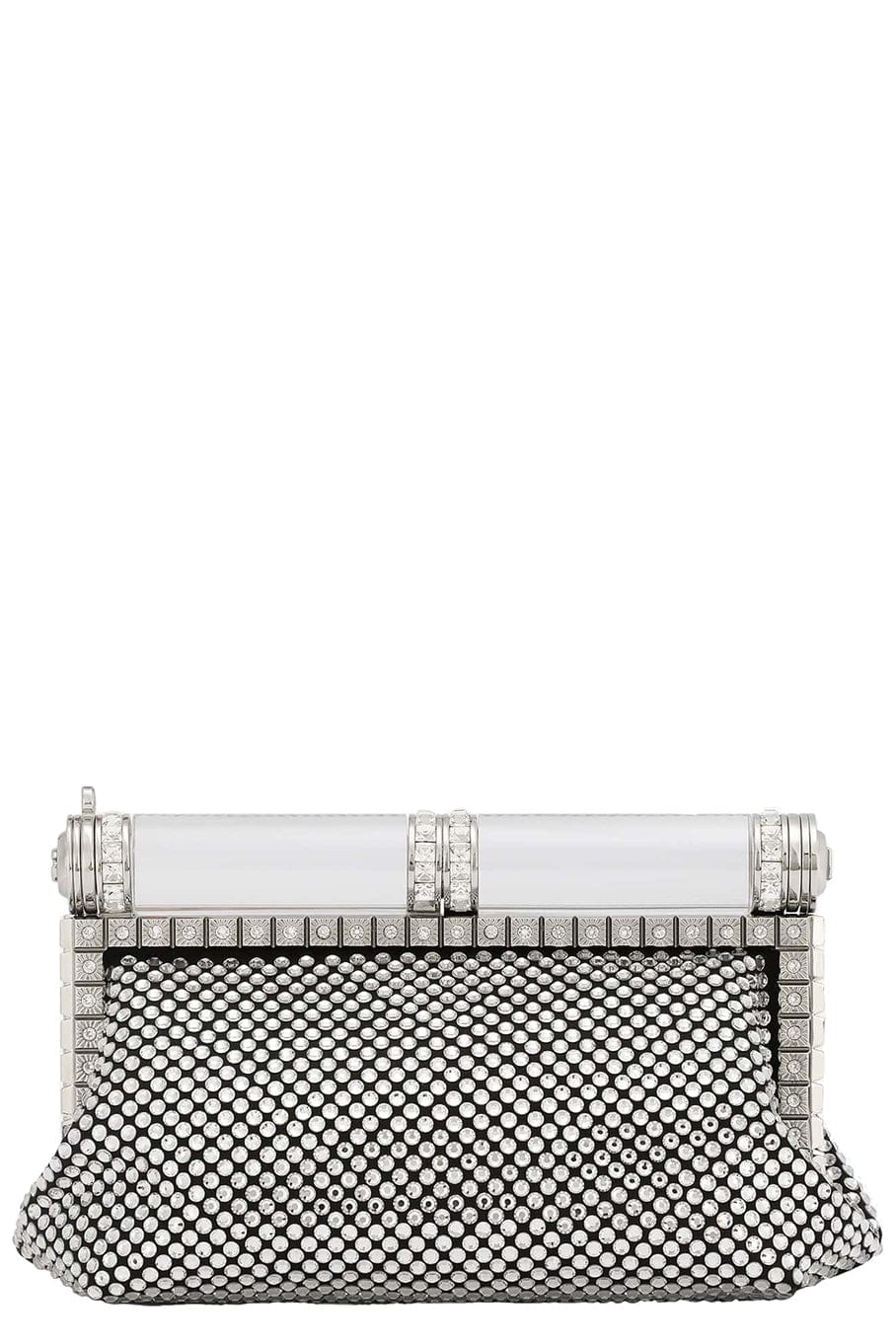 DOLCE & GABBANA-Small Crystal Shoulder Bag-NERO/CRY