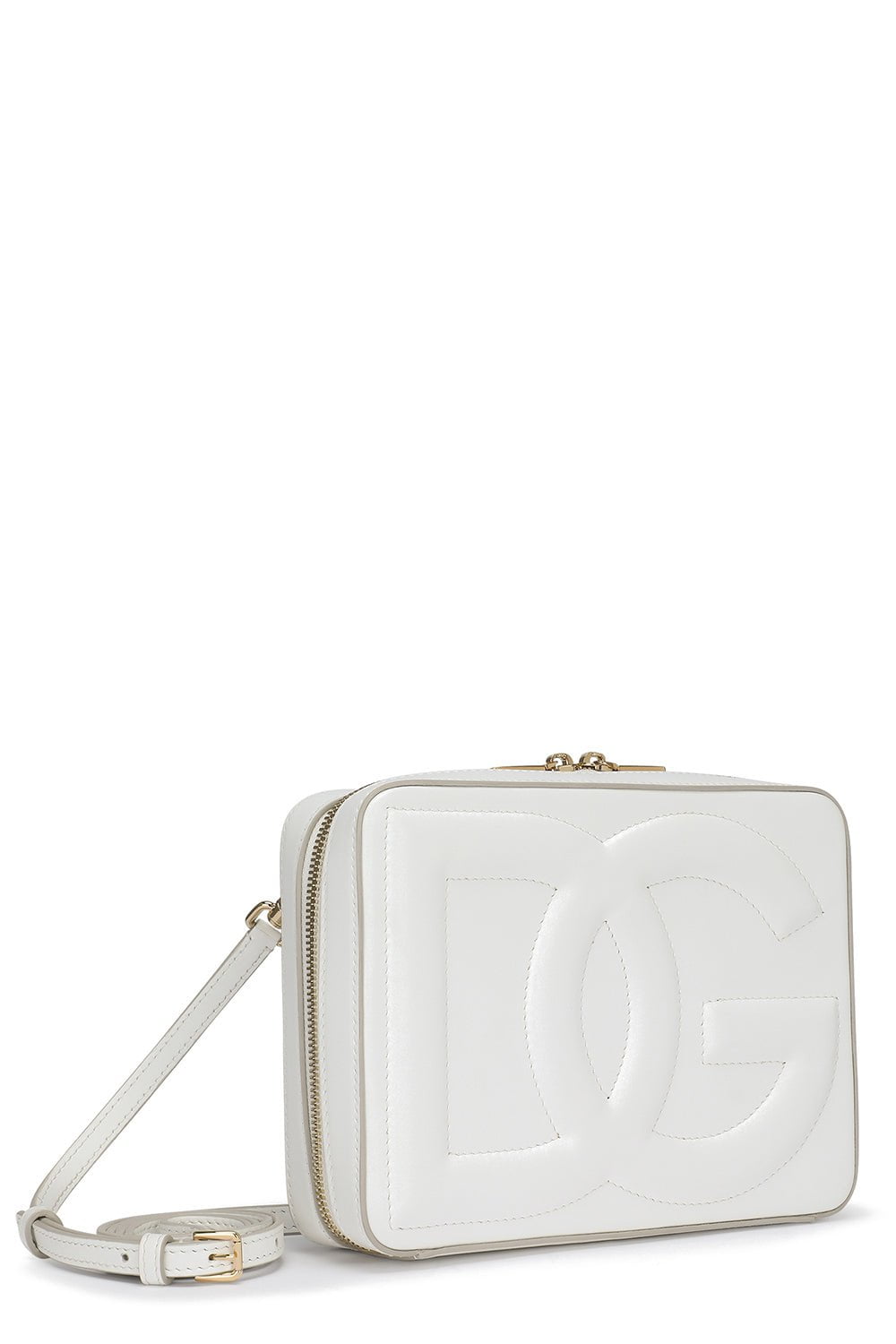 DOLCE & GABBANA-Medium Logo Camera Bag-OPTICWHT