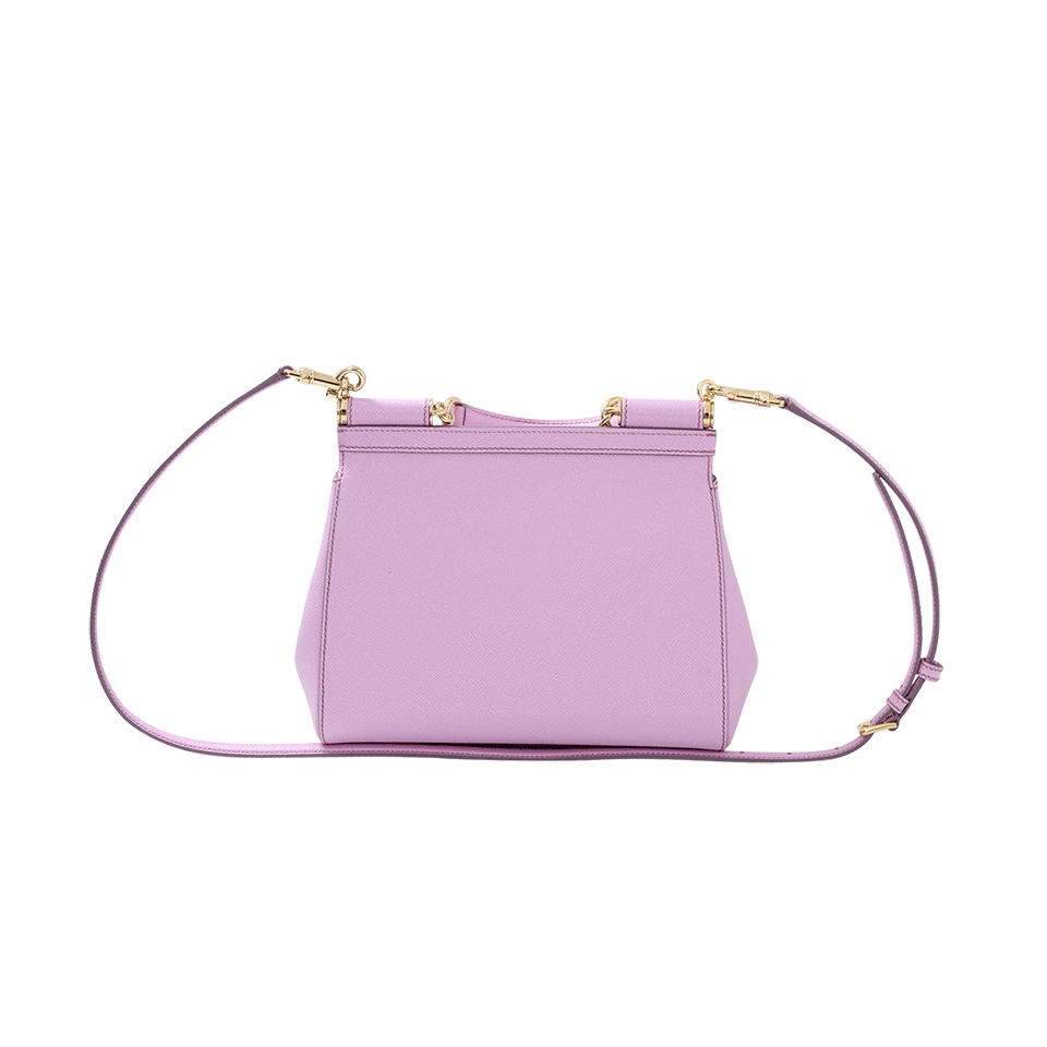 DOLCE & GABBANA-Dauphine Print Medium Sicily Bag-ROSA