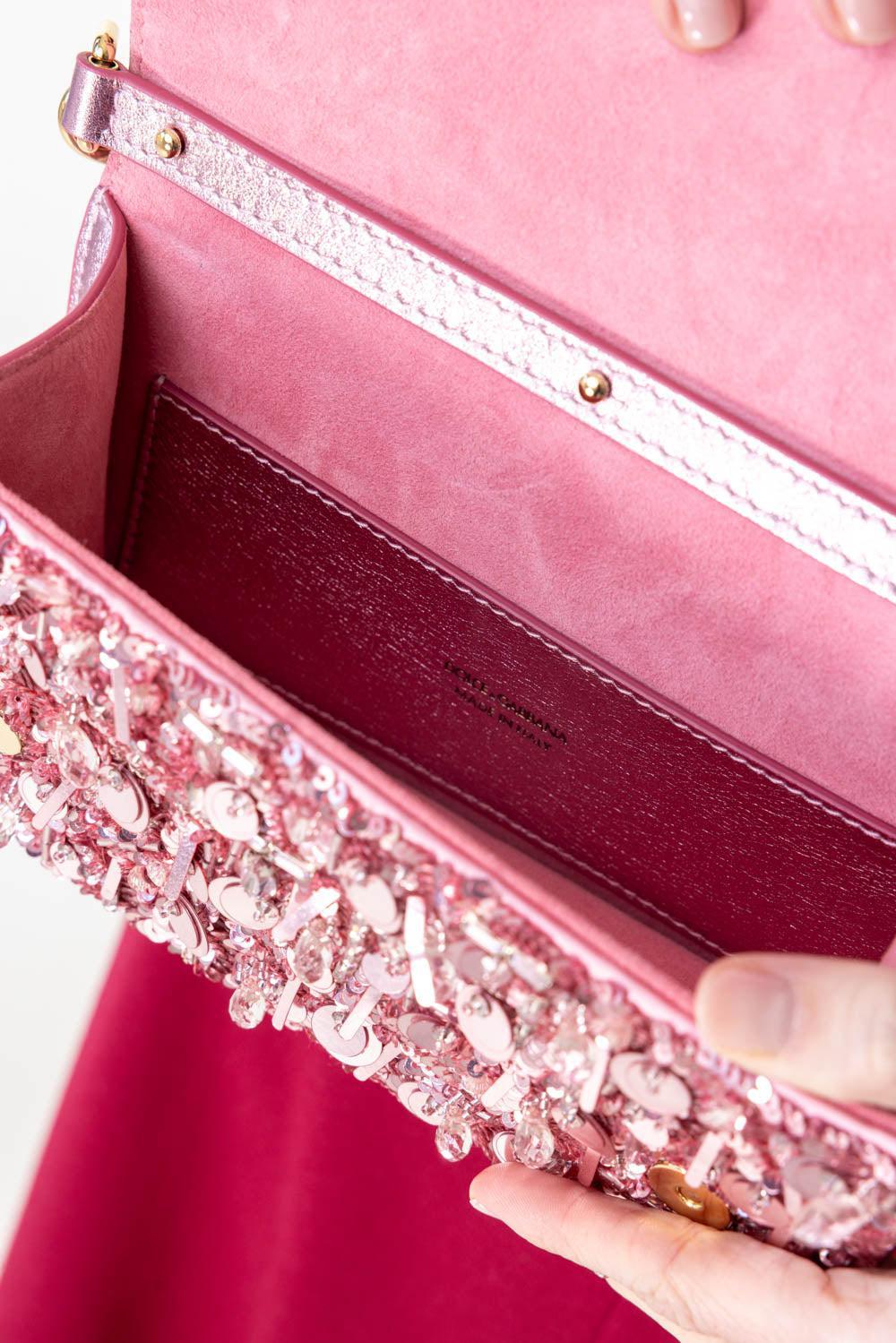DOLCE & GABBANA-3.5 Crossbody Bag - Rosa Rosa-ROSAROSA