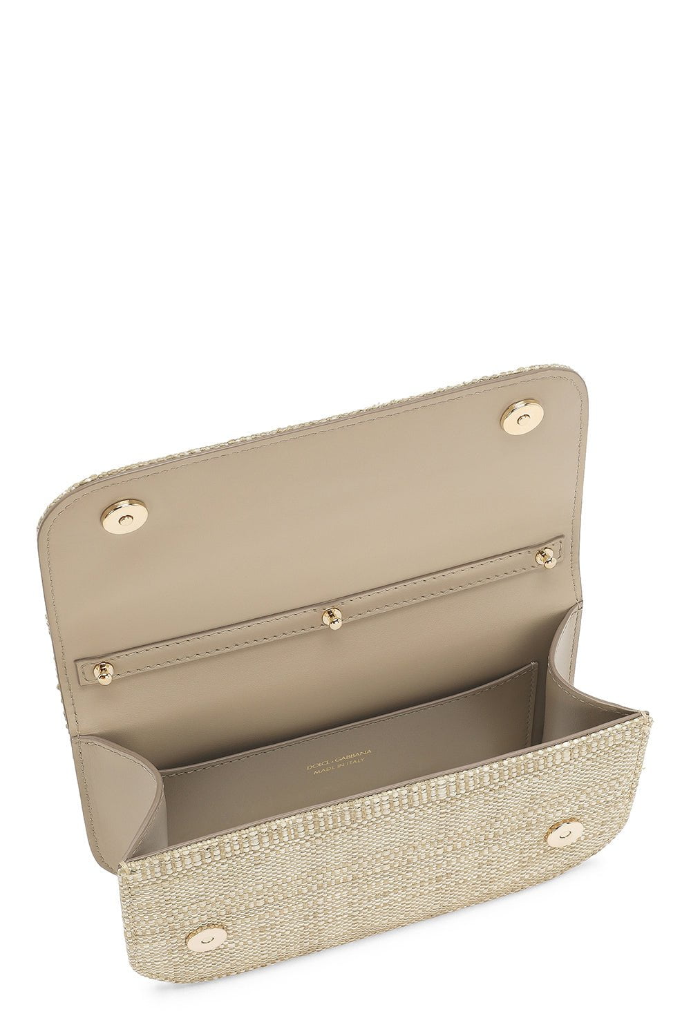 DOLCE & GABBANA-3.5 Crossbody Bag - Sabbia-SABBIA