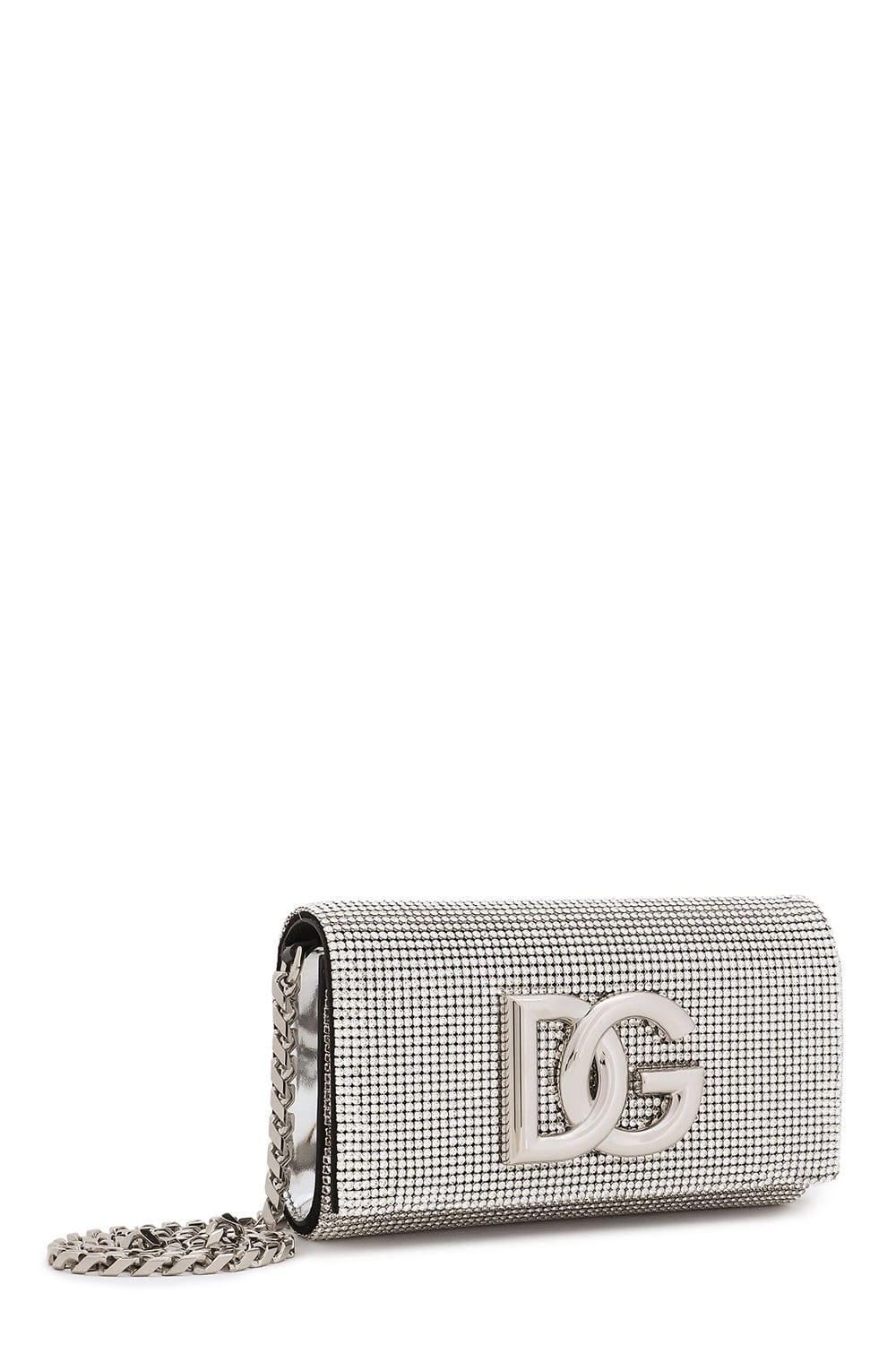 DOLCE & GABBANA-DG Logo Bag-SILVER