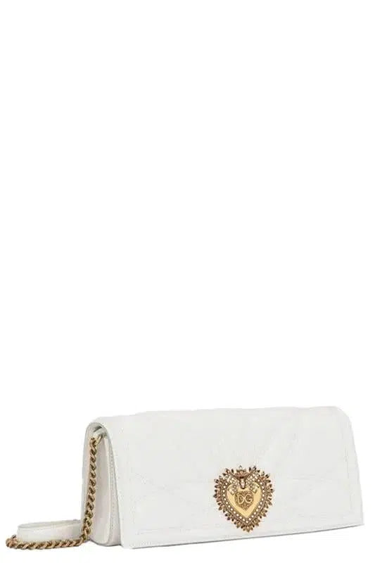 DOLCE & GABBANA-Devotion Baguette Bag-WHITE
