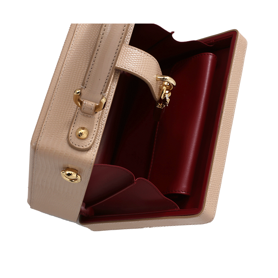 DOLCE & GABBANA-Tulip Embellished Box-BEIGE