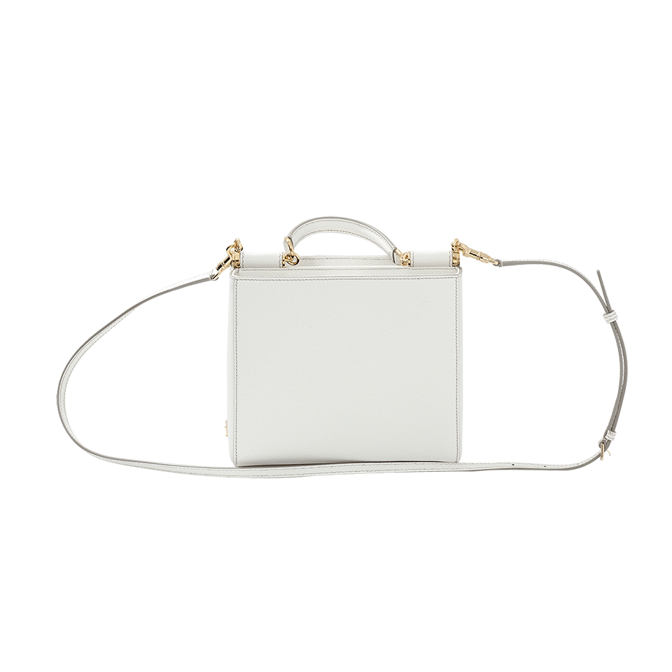 DOLCE & GABBANA-Small Sicily Shopping Bag-BIANCO