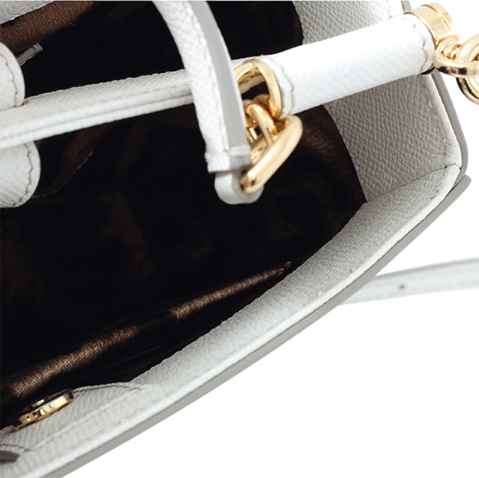 DOLCE & GABBANA-Small Sicily Shopping Bag-BIANCO