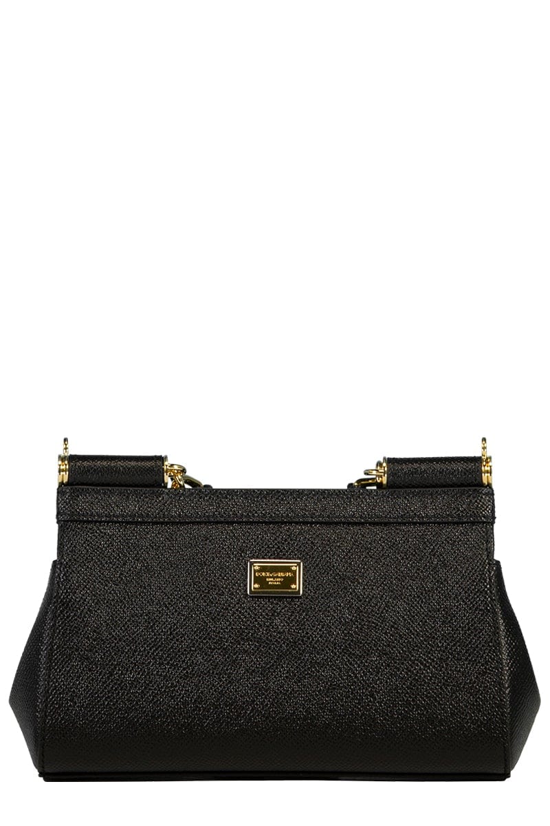 DOLCE & GABBANA-New Small Sicily Handbag - Black-BLACK