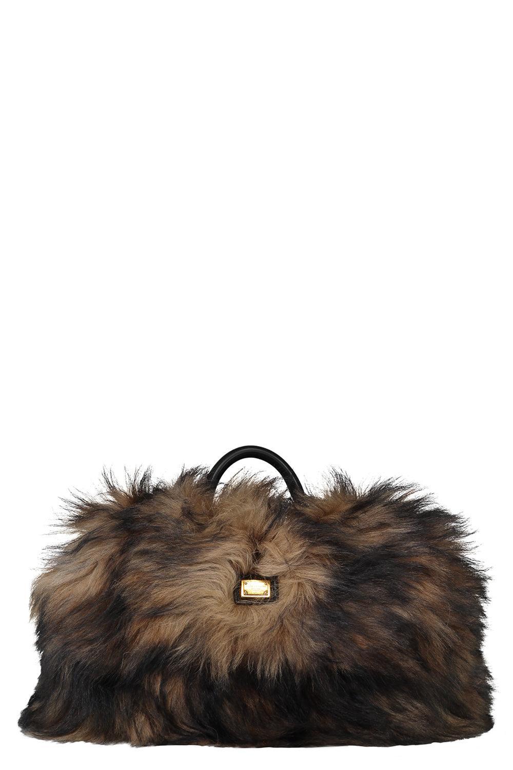 Borsa A Mano - Brown / Black-BROWN/BLACK-HANDBAGTOP HANDLE-DOLCE & GABBANA
