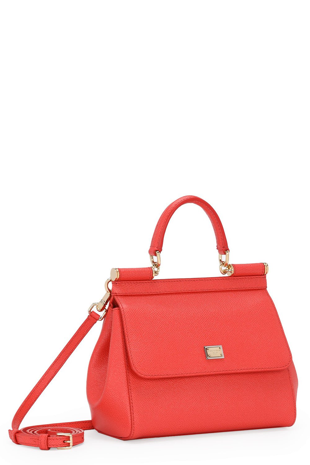 DOLCE & GABBANA-Medium Sicily Bag - Coral-CORAL