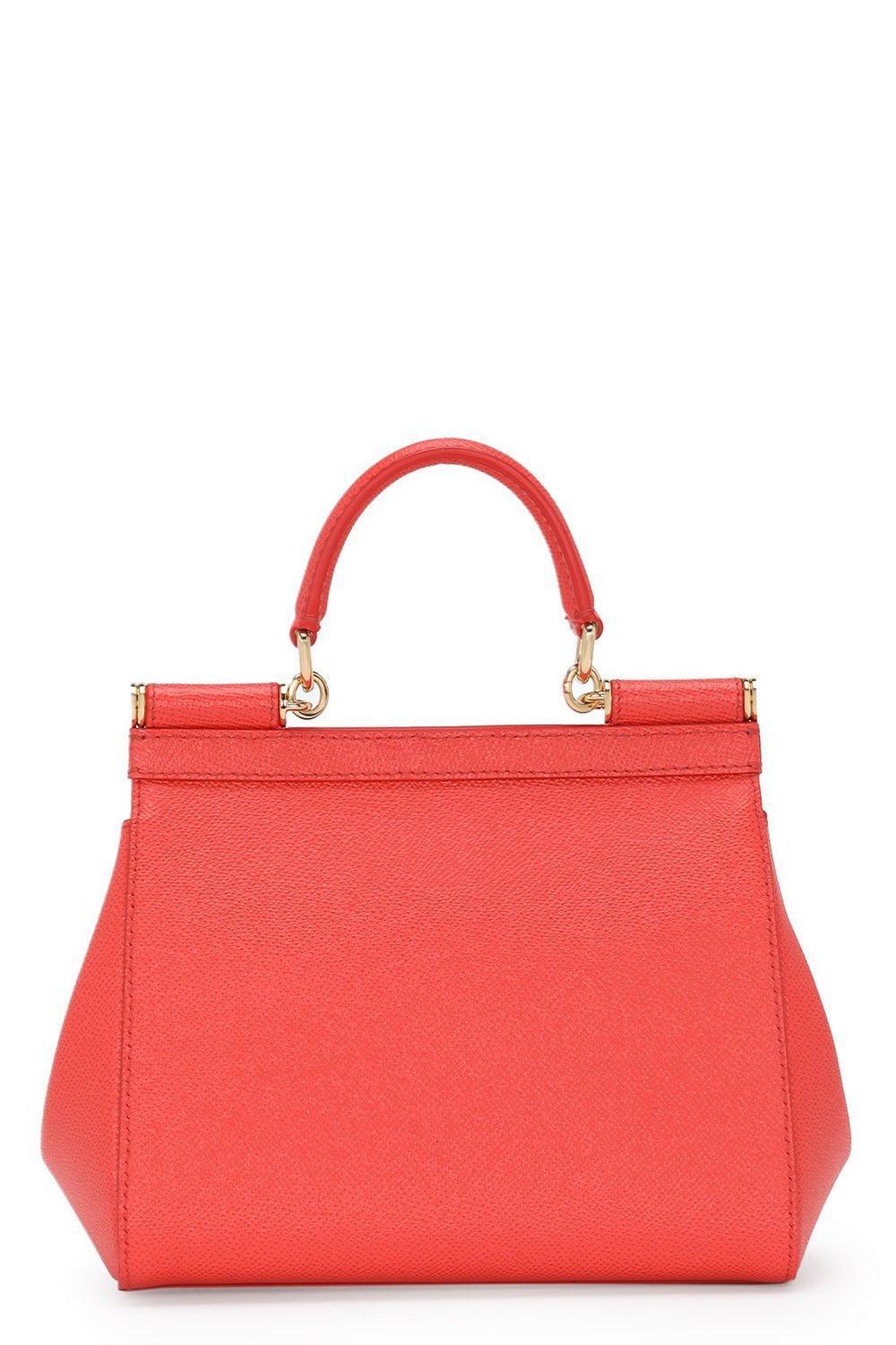 DOLCE & GABBANA-Medium Sicily Bag - Coral-CORAL