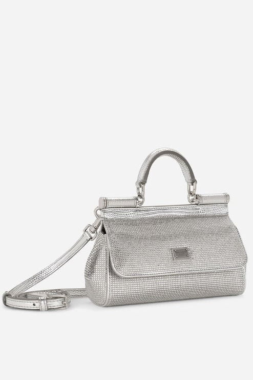 DOLCE & GABBANA-Small Sicily Bag - Crystal-CRYSTAL