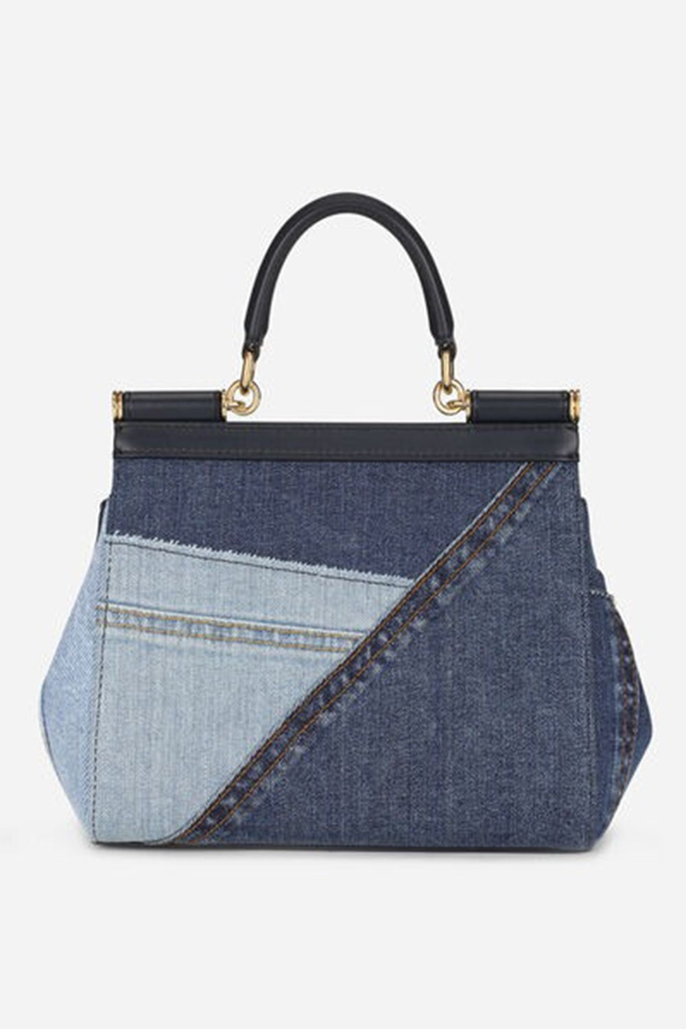 DOLCE & GABBANA-Medium Sicily Bag - Denim-DENIM