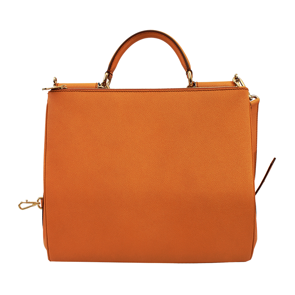 DOLCE & GABBANA-Shopper Top Handle Bag-MANDARIN
