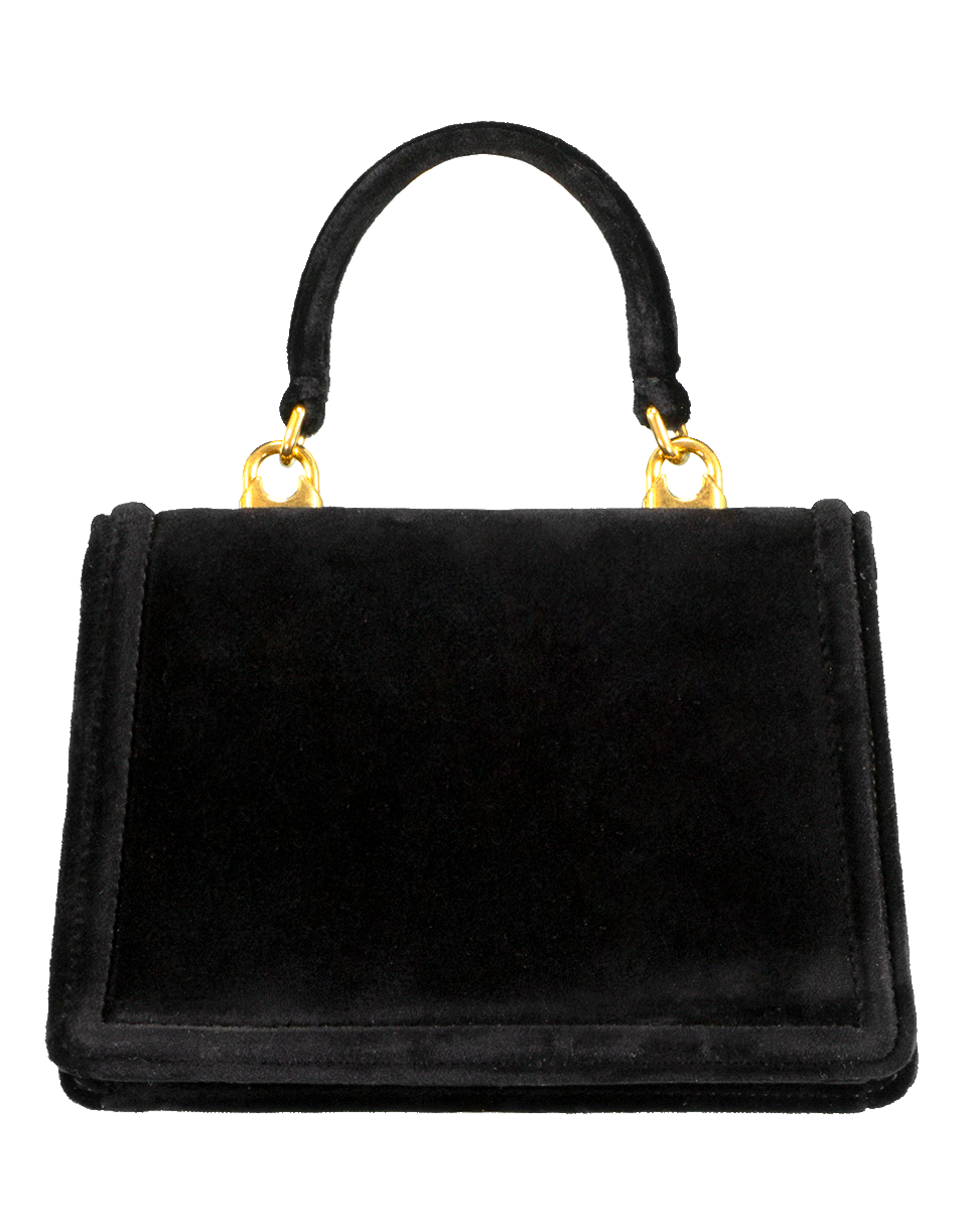Dolce & Gabbana パーティーバッグ 黒 ベルベット Dolce & Gabbana Velvet Medium Devotion Crossbody Bag Black 1692014