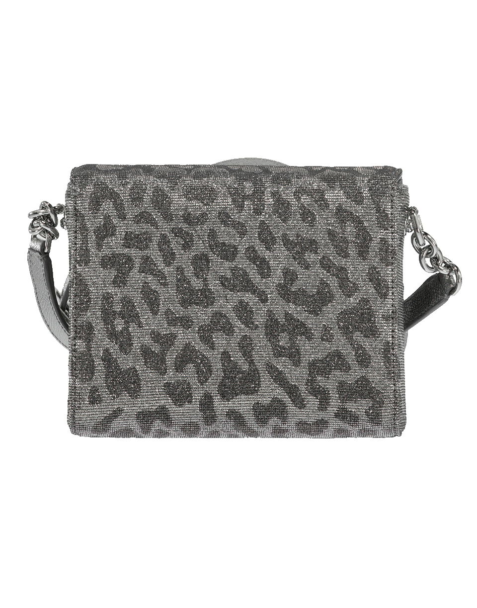 DOLCE & GABBANA-Glitter Leopard Box Bag-ORO