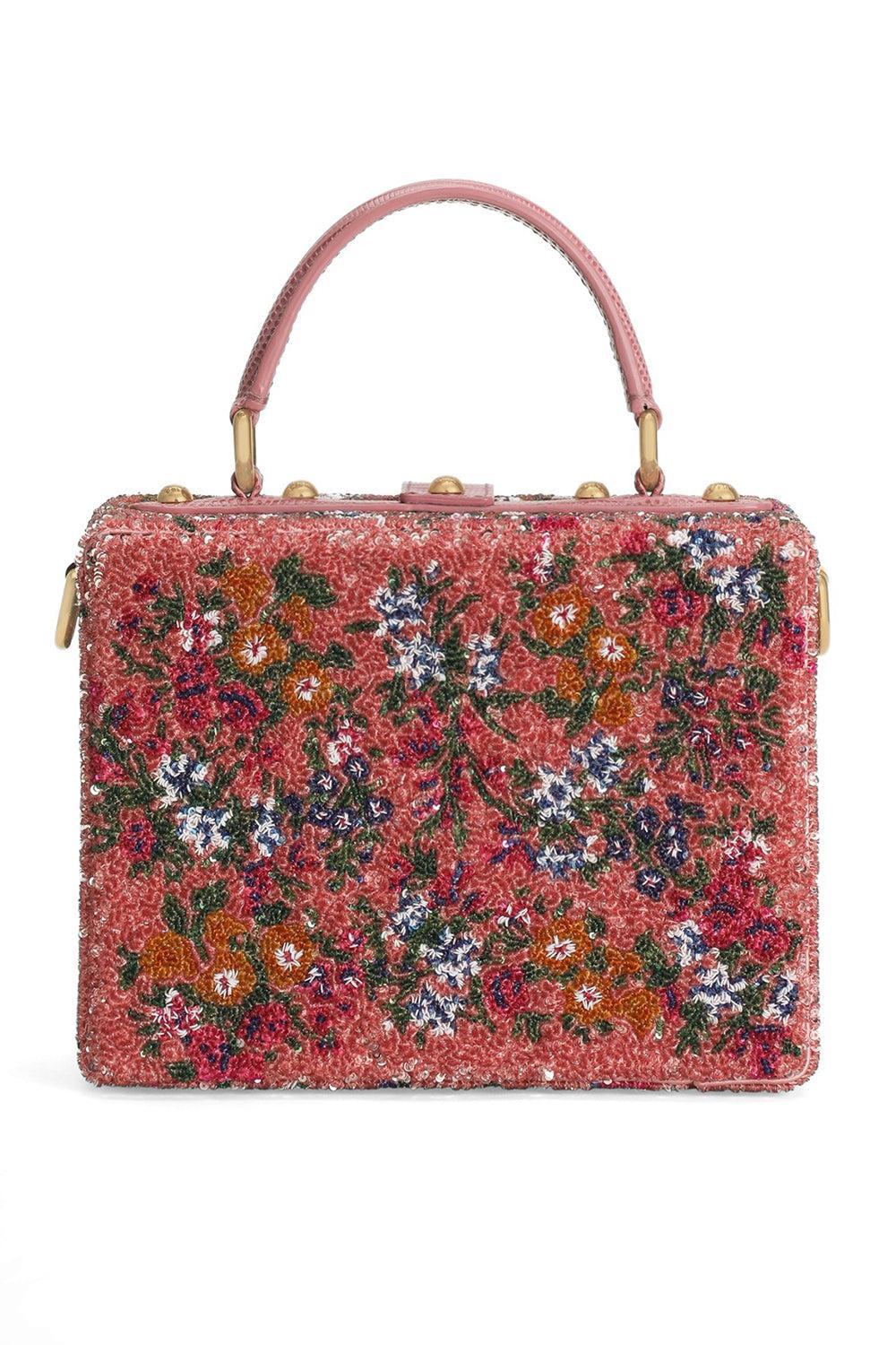 Dolce Box Bag - Embellished Pink Multi-PINK-HANDBAGTOP HANDLE-DOLCE & GABBANA