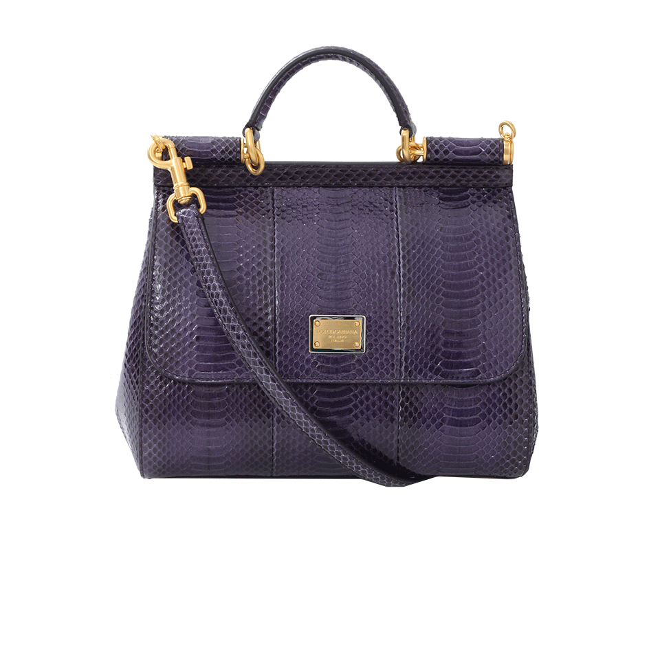 DOLCE & GABBANA-Miss Sicily Top Handle Bag-VIOLA