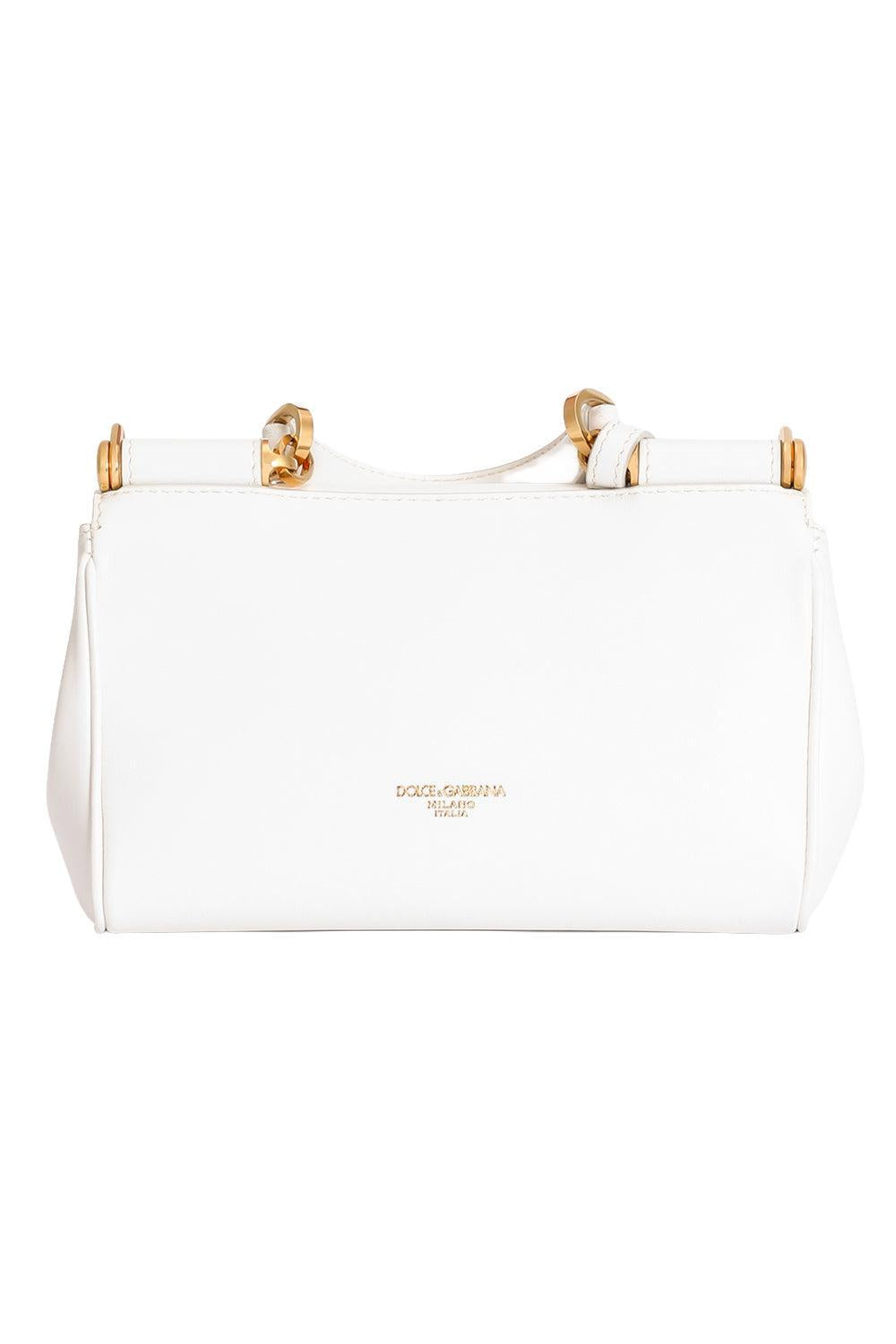 Mini My Sicily Bag - Natural White-WHITE-HANDBAGTOP HANDLE-DOLCE & GABBANA