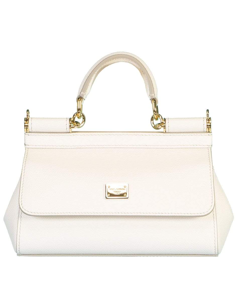 DOLCE & GABBANA-New Small Sicily Handbag - White-WHITE