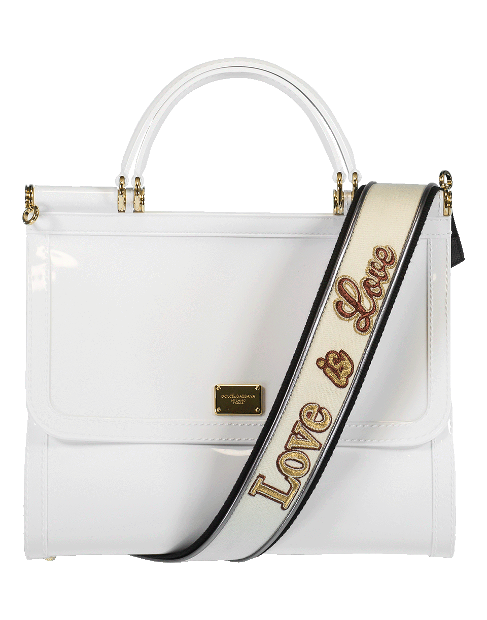 DOLCE & GABBANA-Sicily Handbag-WHITE