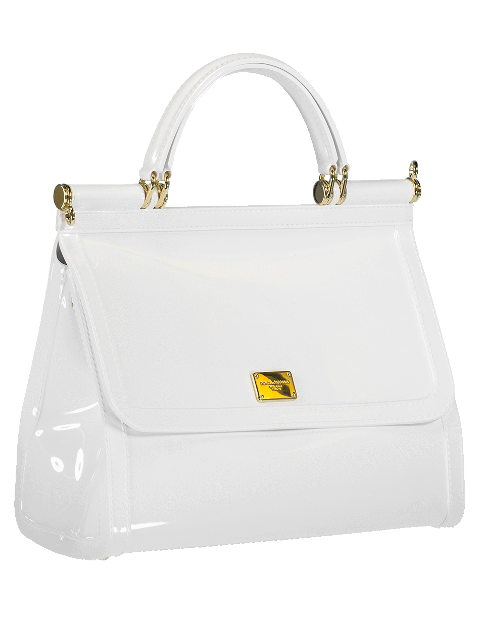 DOLCE & GABBANA-Sicily Handbag-WHITE