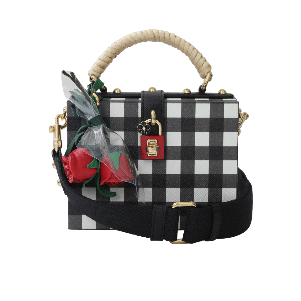 DOLCE & GABBANA-Dolce Box Bag-WHT/BLK
