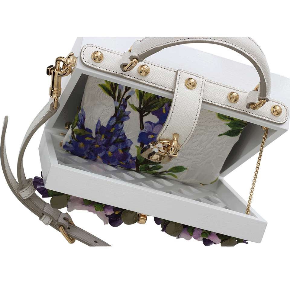 DOLCE & GABBANA-Dolce Box Bag-WHT/PRPL