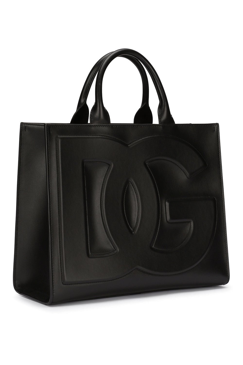 DOLCE & GABBANA-Small DG Logo Daily Shopper-BLACK