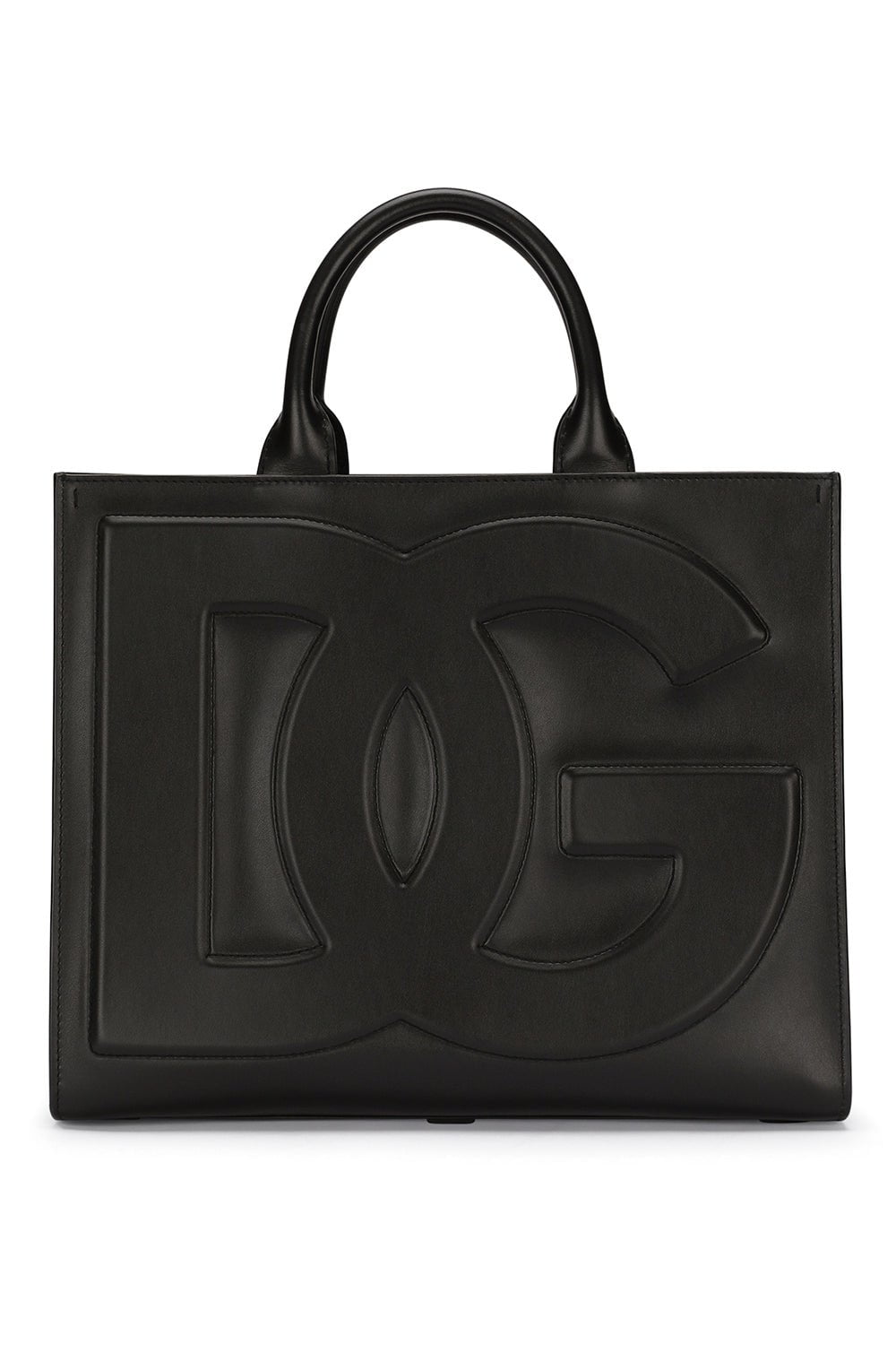 DOLCE & GABBANA-Small DG Logo Daily Shopper-BLACK