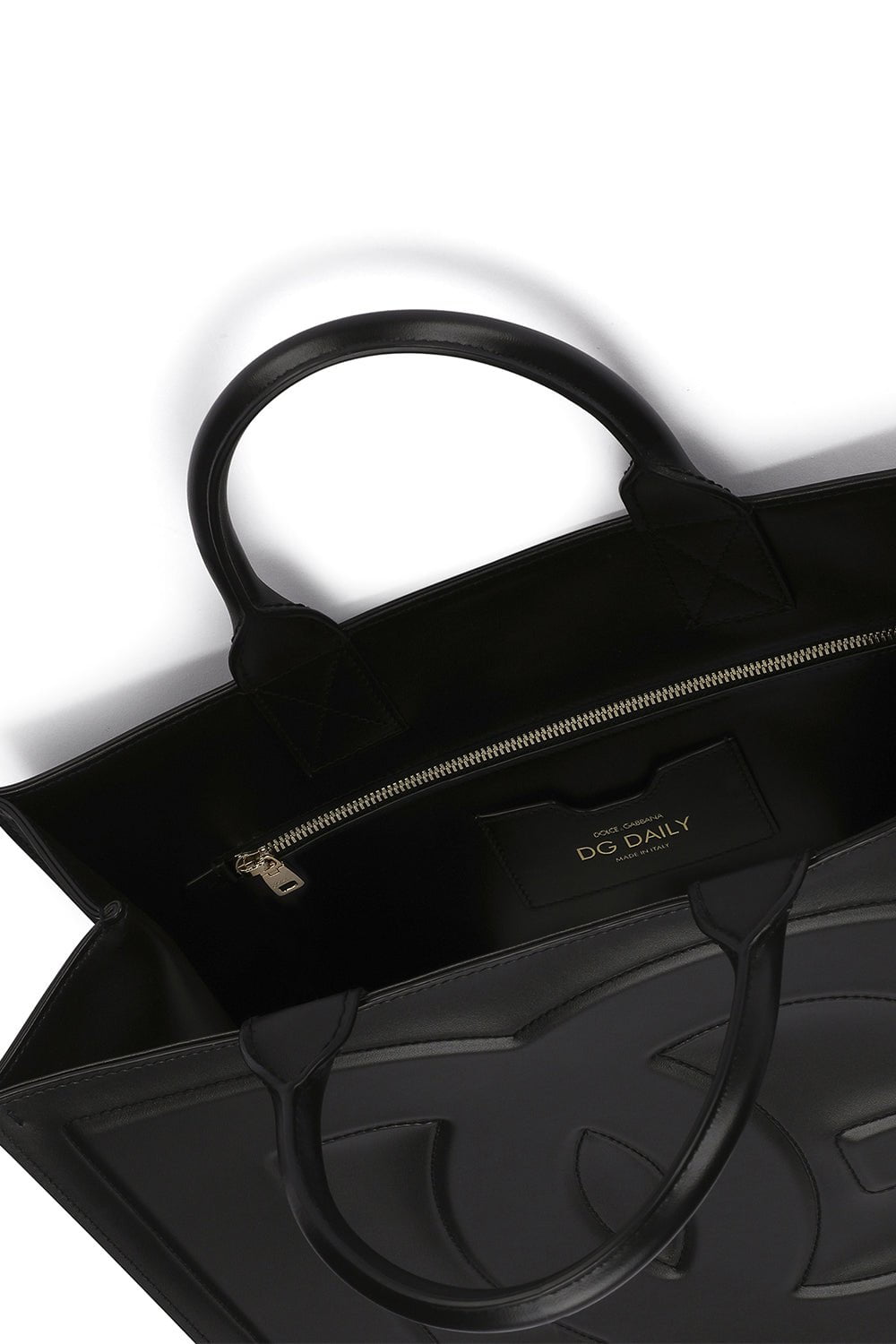 DOLCE & GABBANA-Small DG Logo Daily Shopper-BLACK