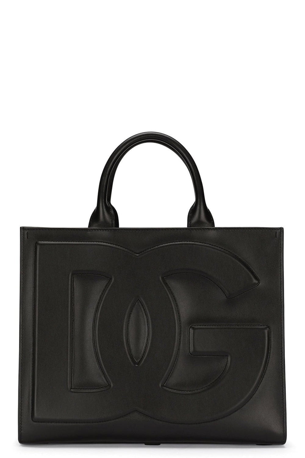 DOLCE & GABBANA-Small DG Logo Daily Shopper-BLACK